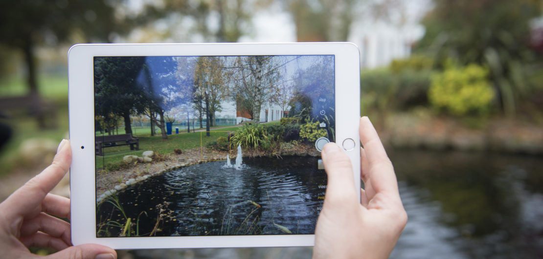 Filming on an iPad